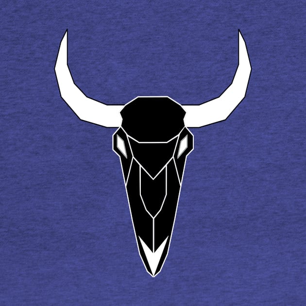 inveted Geo-Bull Skull by RayneOne98